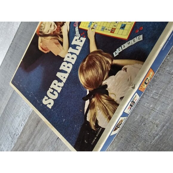 Vintage Scrabble For Juniors Ed 3 1968 Selchow Righter Has All 100 Tiles 2 Sided - Picture 2 of 16